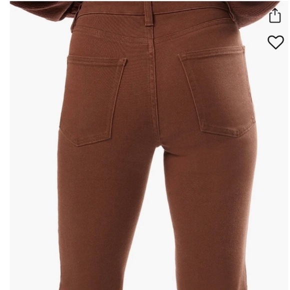 NWT Revolve WeWoreWhat Icon Stretch Twill Denim Jean Brown Cacao Size 24 - Picture 2 of 3